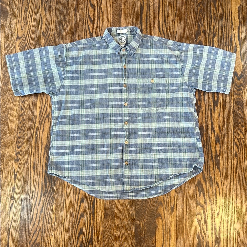 Vintage 90s Short Sleeve Plaid Shirt